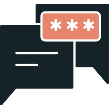 Şifre. Web simgesi basit illüstrasyon