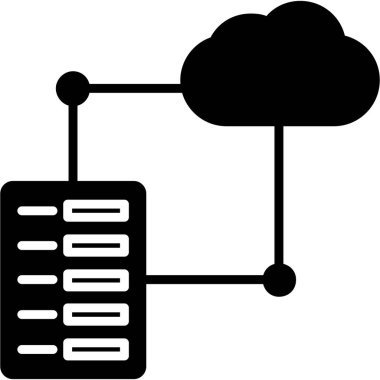Bulut hesaplama simgesi vektörü