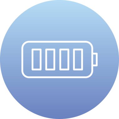 pil simgesi, vektör illüstrasyonu