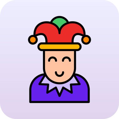 Çizgi film simgesinin vektör çizimi