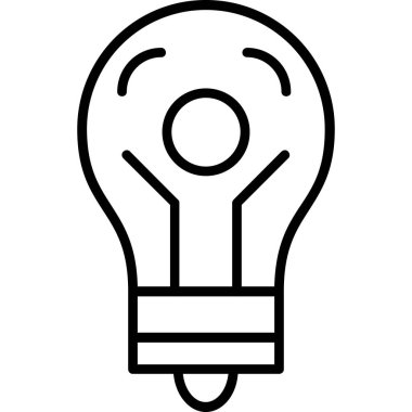 Elektrik ampul ikonu. Beyaz arkaplanda izole edilmiş web tasarımı için elektrik ampul vektör simgesi