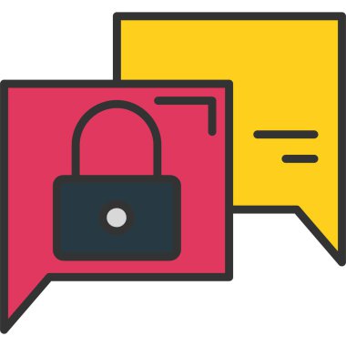 ileti baloncuğu simgesi, modern tasarım illüstrasyonu