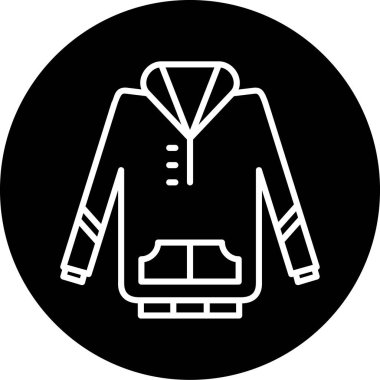 Ceket. Web simgesi basit illüstrasyon