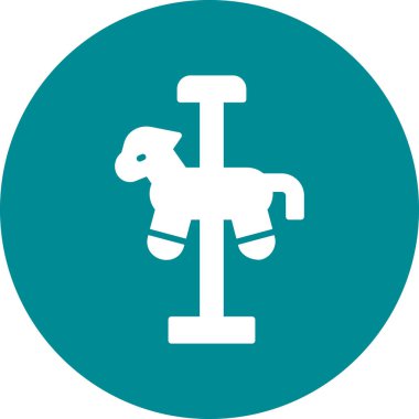 Bir at simgesinin vektör illüstrasyonu