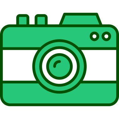 Kamera. Web simgesi basit illüstrasyon