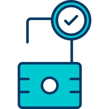 Liste simgesi. Taslak kontrol listesi vektör rengi düz izole