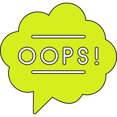 Moda biçimi izole edilmiş arkaplanda hata simgesi