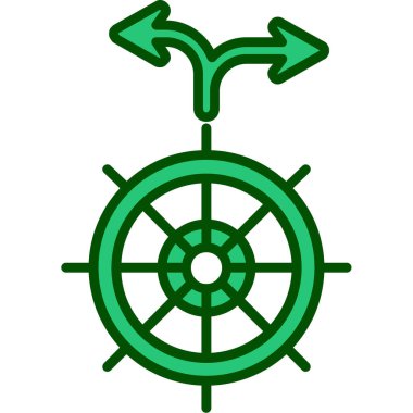 direksiyon vektör simgesi modern illüstrasyon