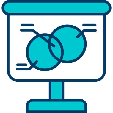 LCD simgesi, vektör illüstrasyonu