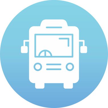 otobüs simge vektör çizim