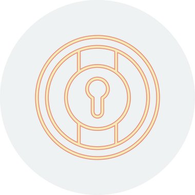 Modern b 'nin vektör illüstrasyonu simge kilidinden yoksun