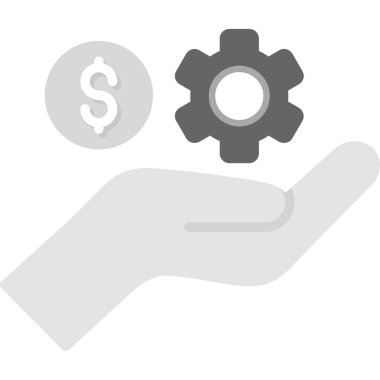 Dolar dişlisi düz simgesi