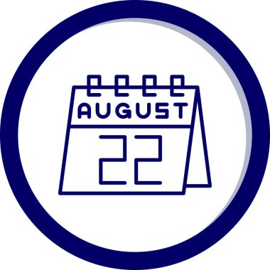 Ağustosun 28 'i ve bir günlük takvimde