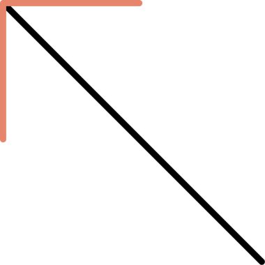 vector illustration of a red arrow