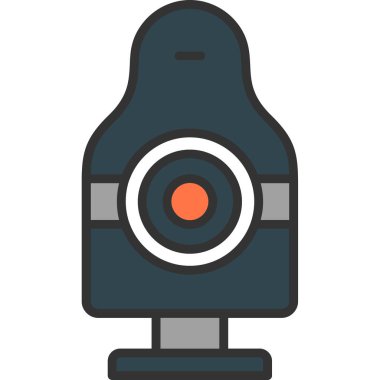 kamera simgesi vektör illüstrasyonu