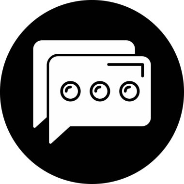 Mesaj var. Web simgesi basit illüstrasyon