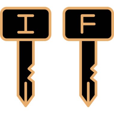 F harfiyle iki anahtar.