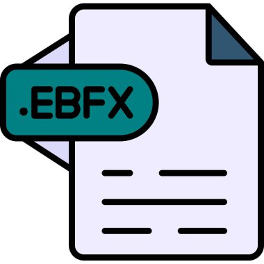 dosya biçimi simgesi, vektör illüstrasyonu