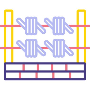 bariyer simgesi vektör illüstrasyonu