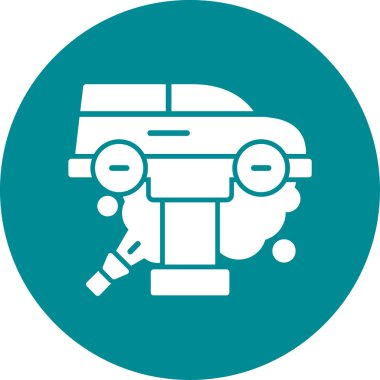 Bir robotun vektör simgesi