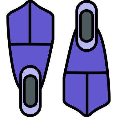 Bir çift mor ve mavi düğmenin vektör çizimi