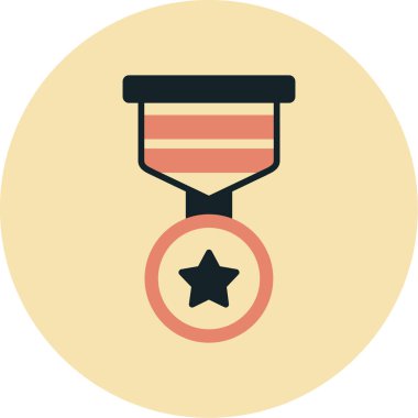 ödül madalya kutsal kişilerin resmi, vektör çizim