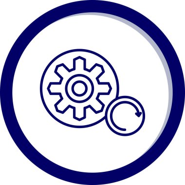 Teçhizat Web simgesi basit illüstrasyon