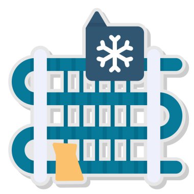 bir takvim ve kar taneli bilgisayar