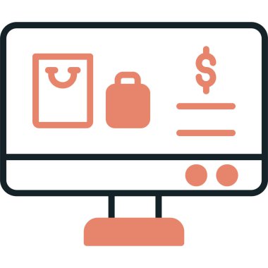 İnternetten alışveriş. Basit tasarım