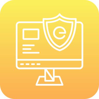 Dizüstü bilgisayarlı kalkan, bilgisayar simgesi