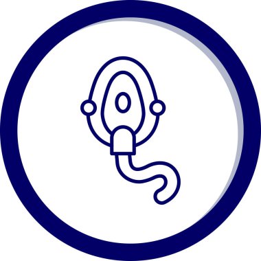 Bir yılan simgesinin vektör illüstrasyonu