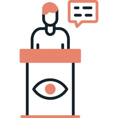 Bir insan simgesinin vektör illüstrasyonu