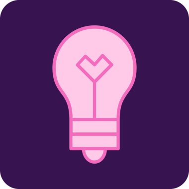 ampul simgesi vektör illüstrasyonu