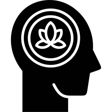 Lotus simgesi, vektör illüstrasyonu