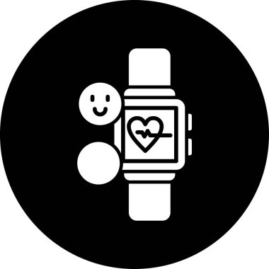 Bir kalp simgesinin vektör illüstrasyonu