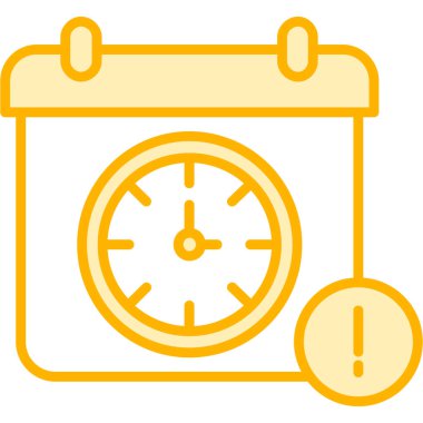 Saat simgesi, vektör illüstrasyonu