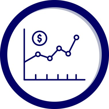 Dolar işaretli iş grafiği