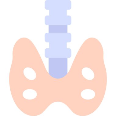 İnsan omurgası ikonu. Web için insan vektör simgelerinin özet çizimi