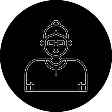 Bir insan simgesinin vektör illüstrasyonu