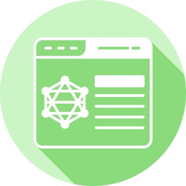 ağ vektörü simgesi modern basit illüstrasyon