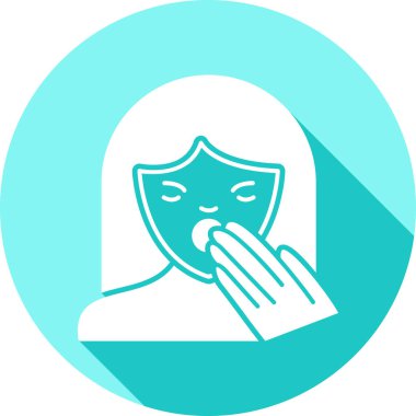 Bir kadın simgesinin vektör illüstrasyonu