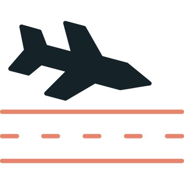 Uçak. Web simgesi basit illüstrasyon