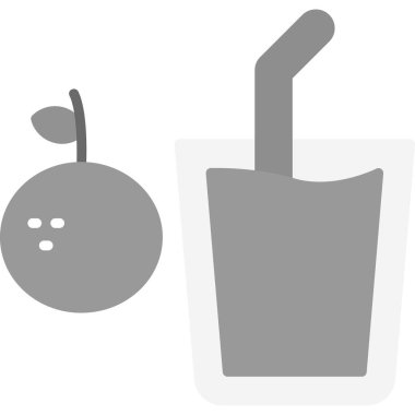 yiyecek meyve kiraz ikonu ana hatlarıyla doldurulmuş