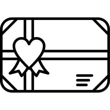 Kalpli hediye kutusu. özet simgesi