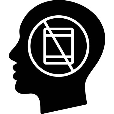 Dumanlı ikon vektör illüstrasyonu yok