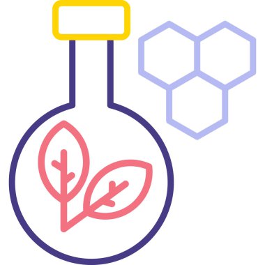 Biyolojik tehlike. Web simgesi basit illüstrasyon