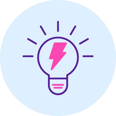 Ampul. Web simgesi basit illüstrasyon