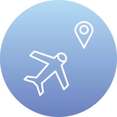 Uçağın vektör illüstrasyonu