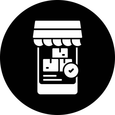 Modern bir simgenin vektör illüstrasyonu