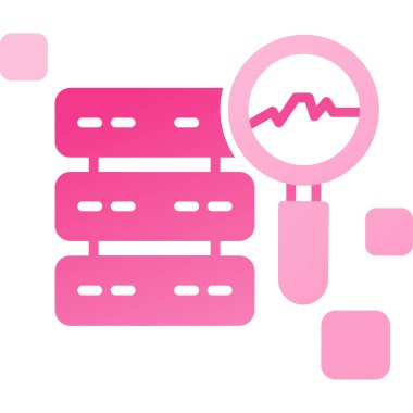 Veri analiz simgesi, vektör illüstrasyonu